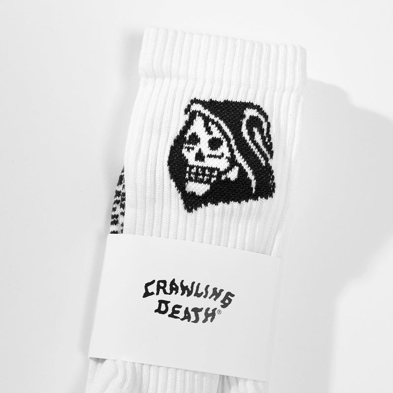 Skull Socks - White