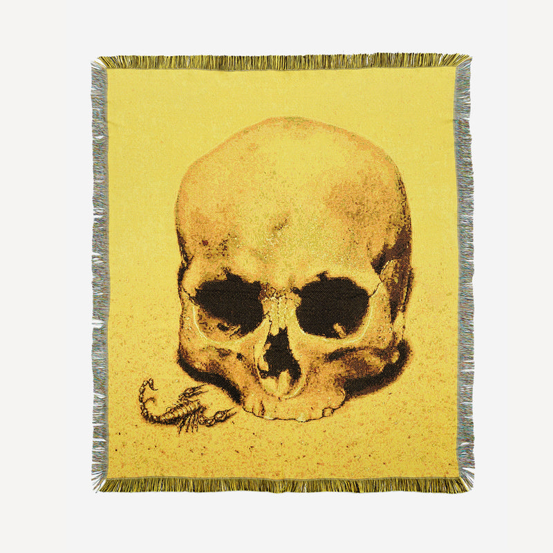 Scorpion Skull Woven Blanket