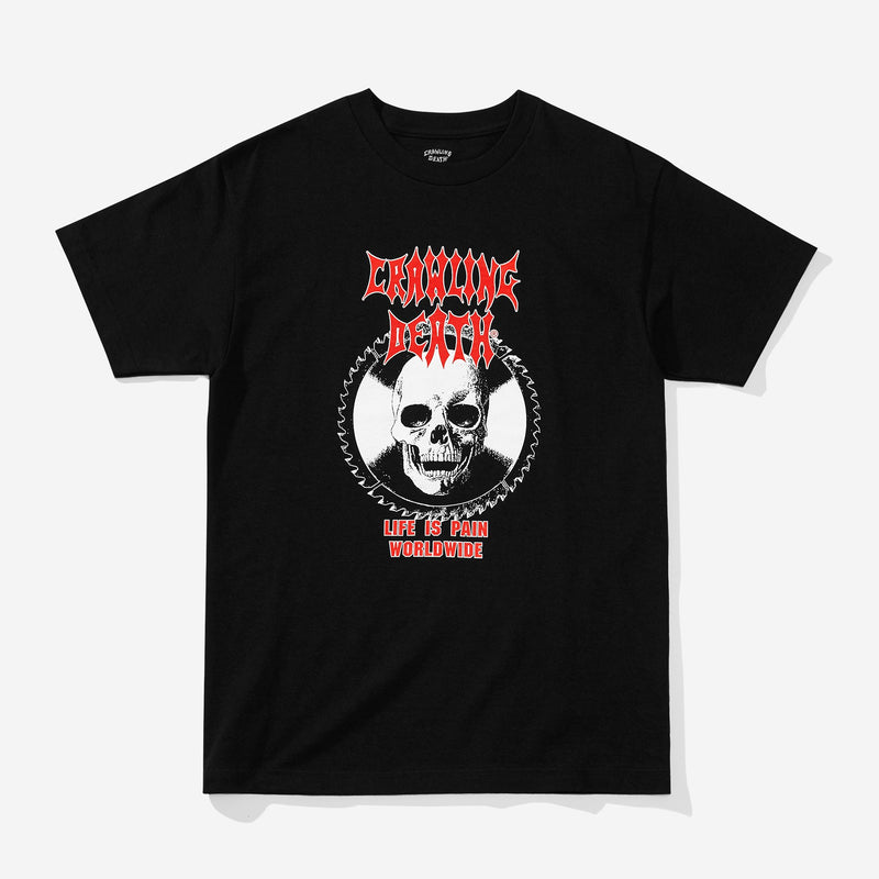 Saw Skull T-Shirt - Black