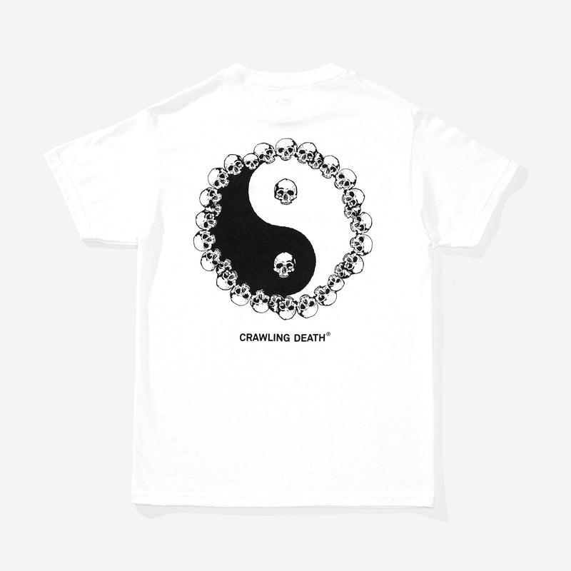 Yin Yang Skulls T-Shirt - White