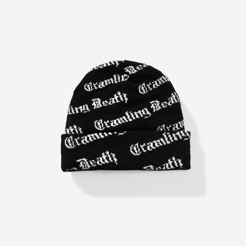 Diagonal Logo Knit Beanie