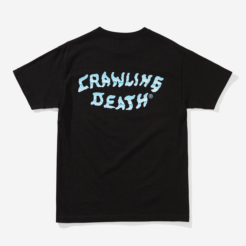 Blue Chrome Logo T-Shirt - Black