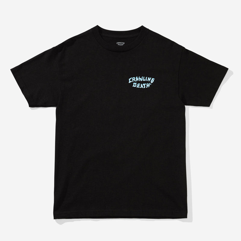 Blue Chrome Logo T-Shirt - Black
