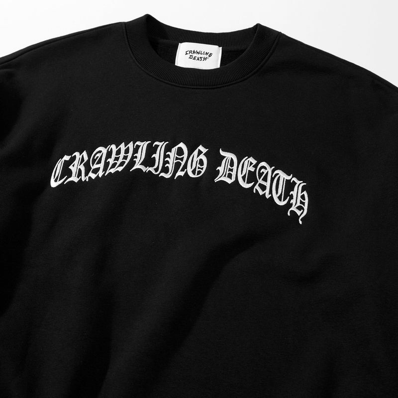 Curved Gothic Crew Neck - Black