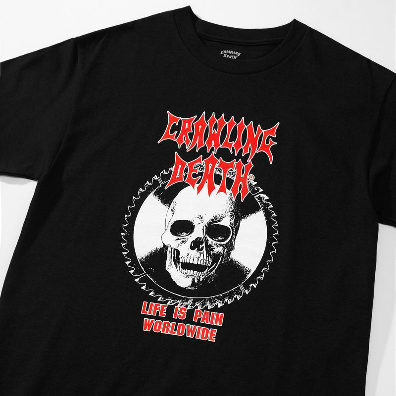 Saw Skull T-Shirt - Black