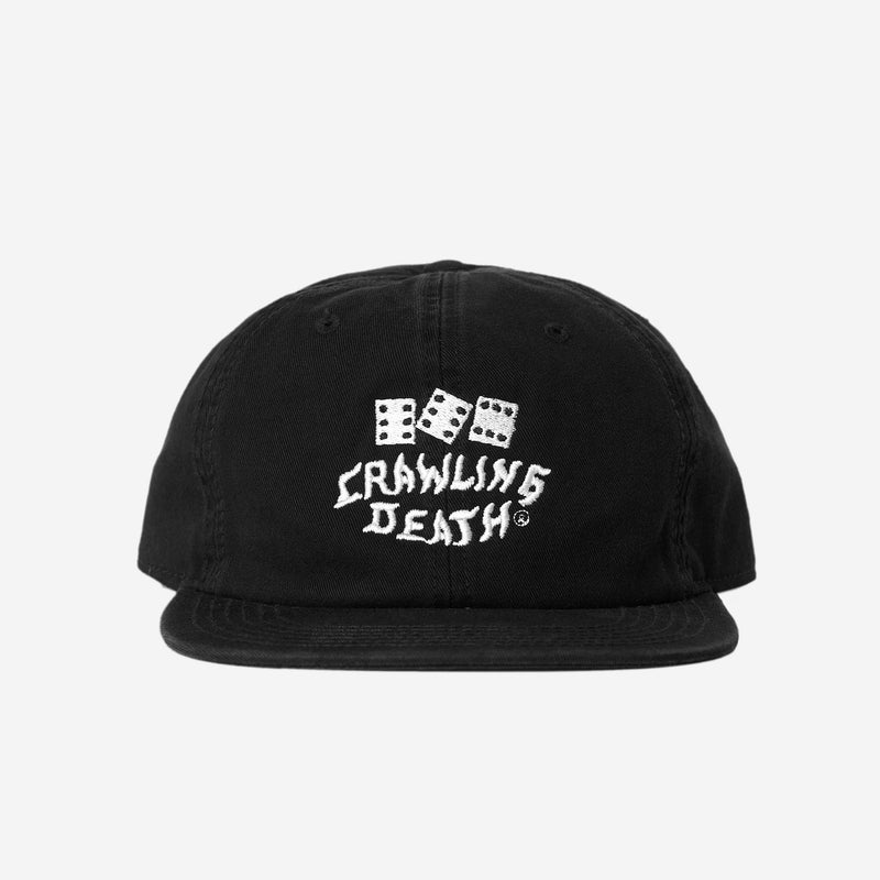 Dice Embroidered Cap - Black