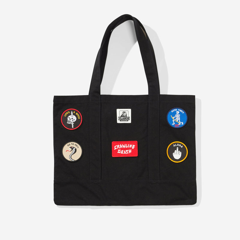 Xlarge Patch Tote Bag - Black