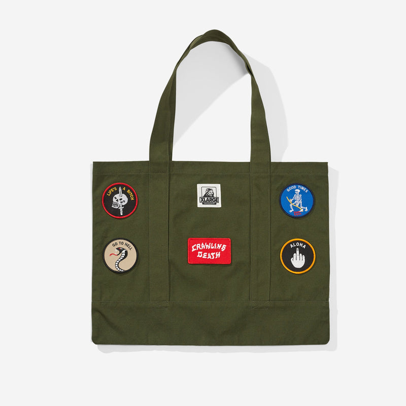 Xlarge Patch Tote Bag - Military