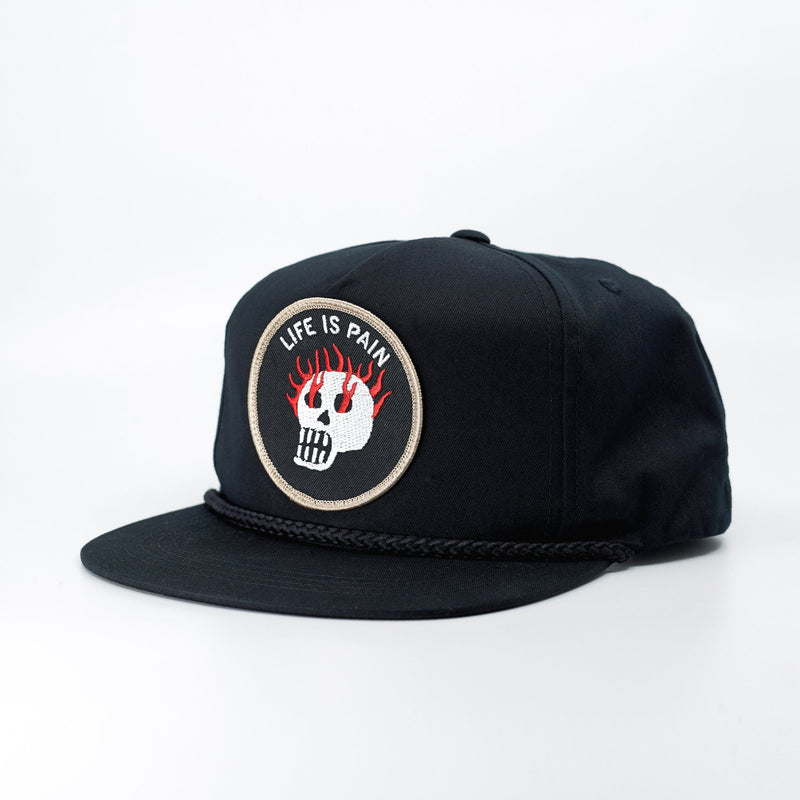 Life Is Pain Hat - Black