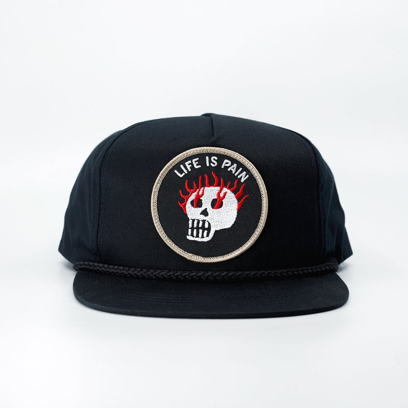 Life Is Pain Hat - Black