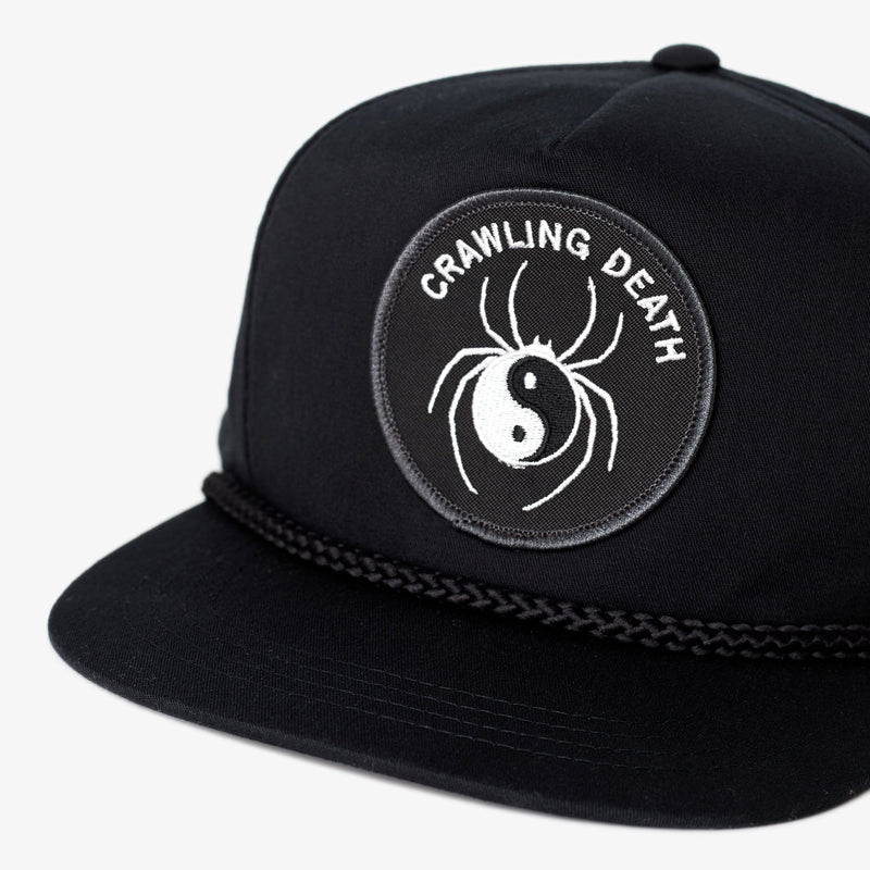 Spider Yin Yang Hat - Black