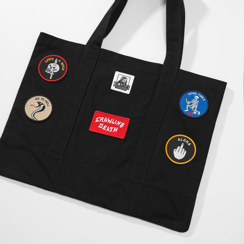 Xlarge Patch Tote Bag - Black